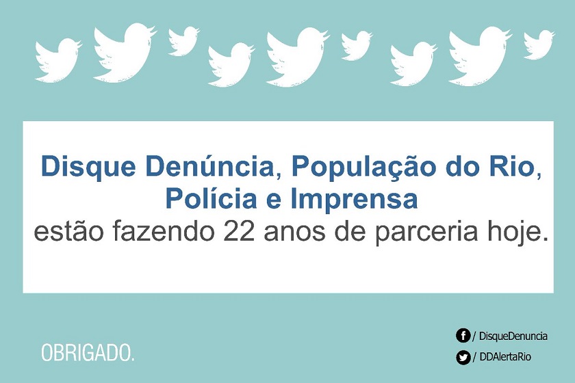 Disque Denúncia do RJ completa 22 Anos auxiliando a polícia e a sociedade